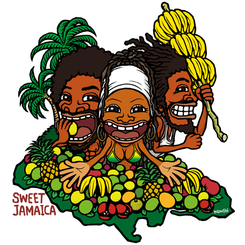 Sweet Jamaica レゲエ ジャマイカ系イラスト